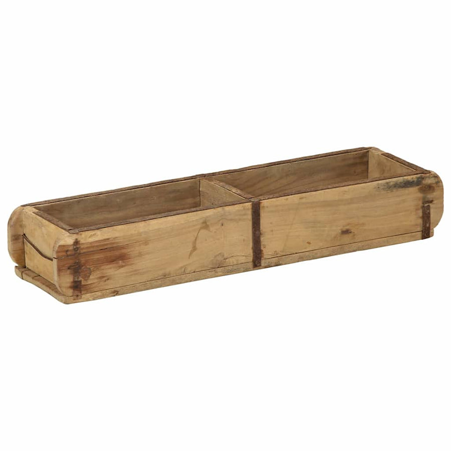 Dienblad Bruin 57 x 15 x 9 cm Massief Gerecycled Hout