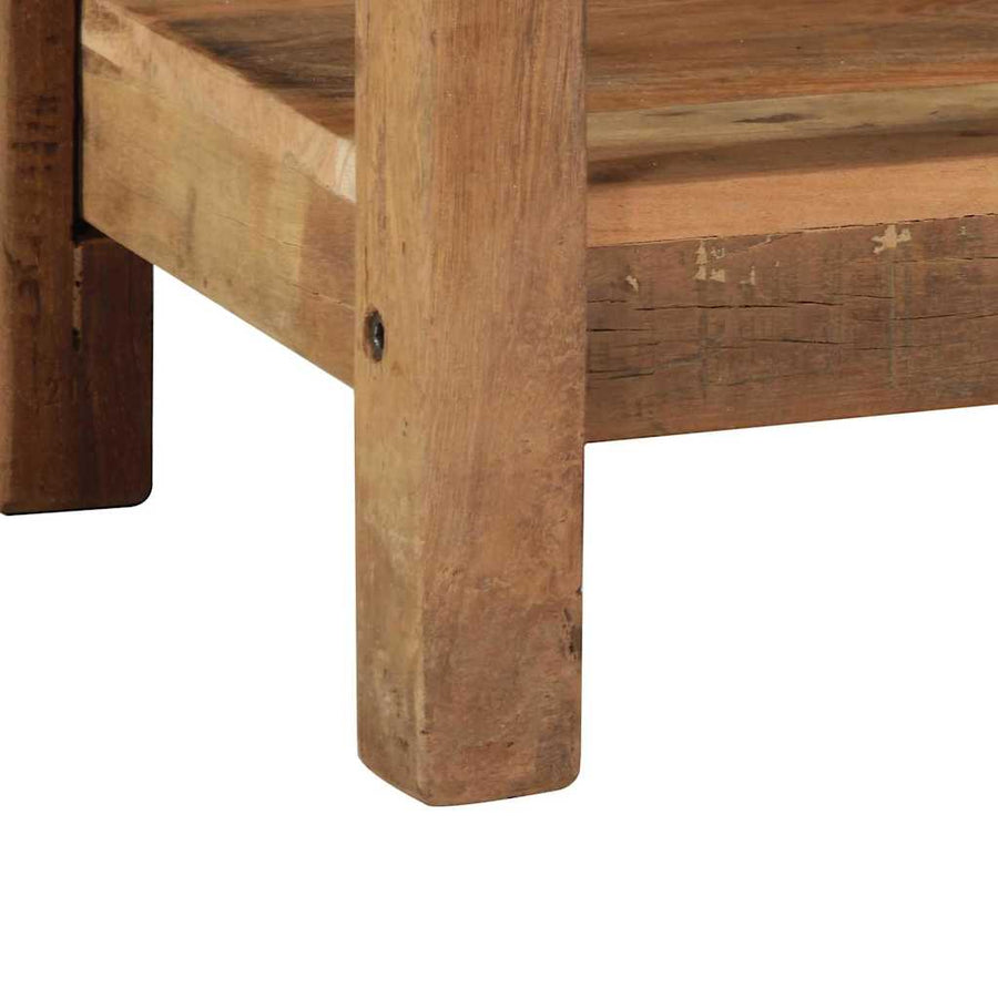Wandtafel Bruin 107 x 33 x 76 cm Massief Gerecycled Hout