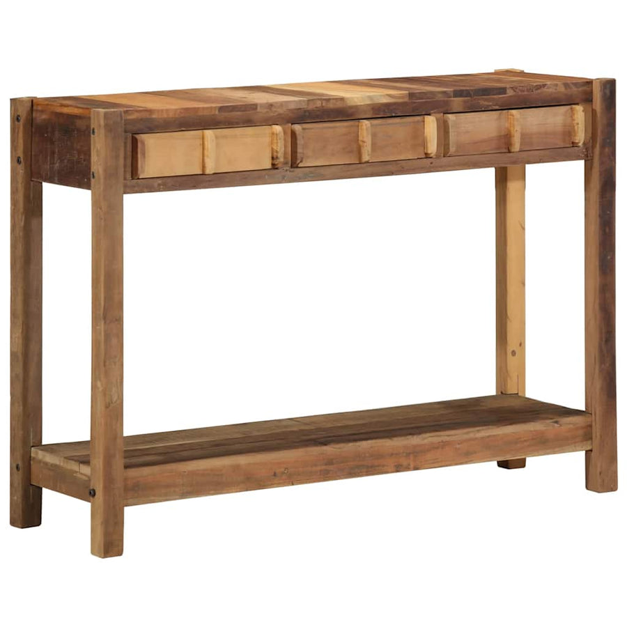 Wandtafel Bruin 107 x 33 x 76 cm Massief Gerecycled Hout