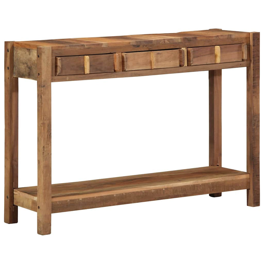 Wandtafel Bruin 107 x 33 x 76 cm Massief Gerecycled Hout