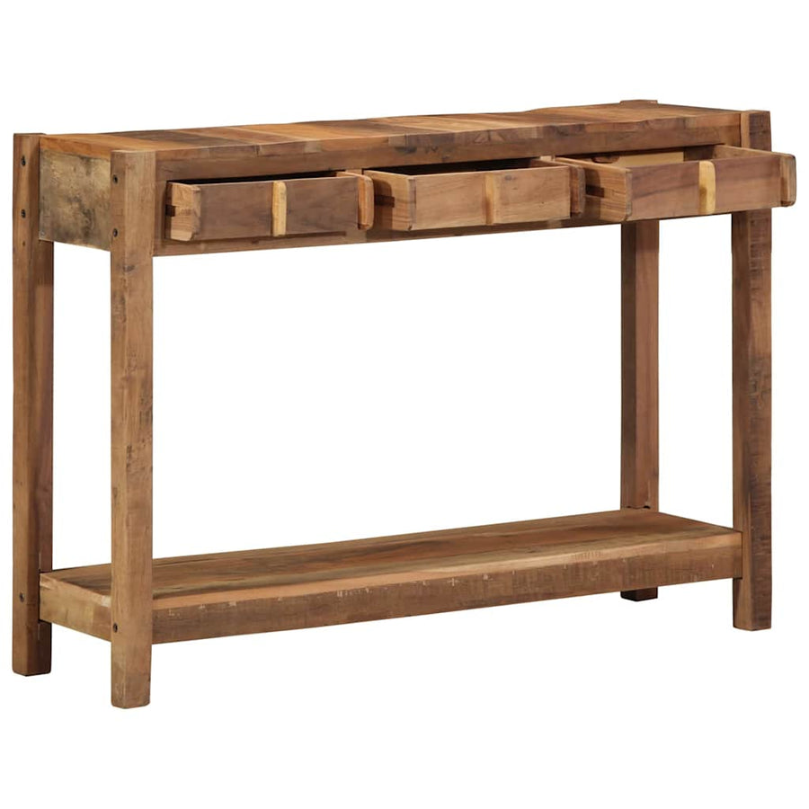 Wandtafel Bruin 107 x 33 x 76 cm Massief Gerecycled Hout