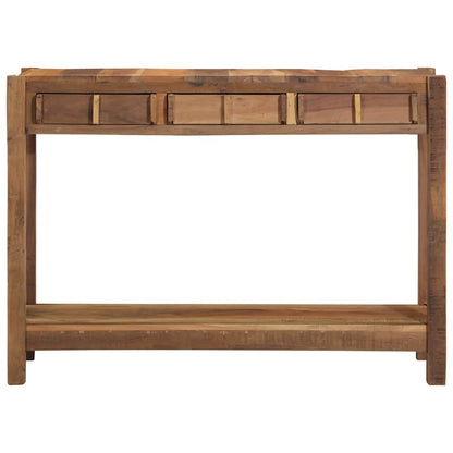 Wandtafel Bruin 107 x 33 x 76 cm Massief Gerecycled Hout