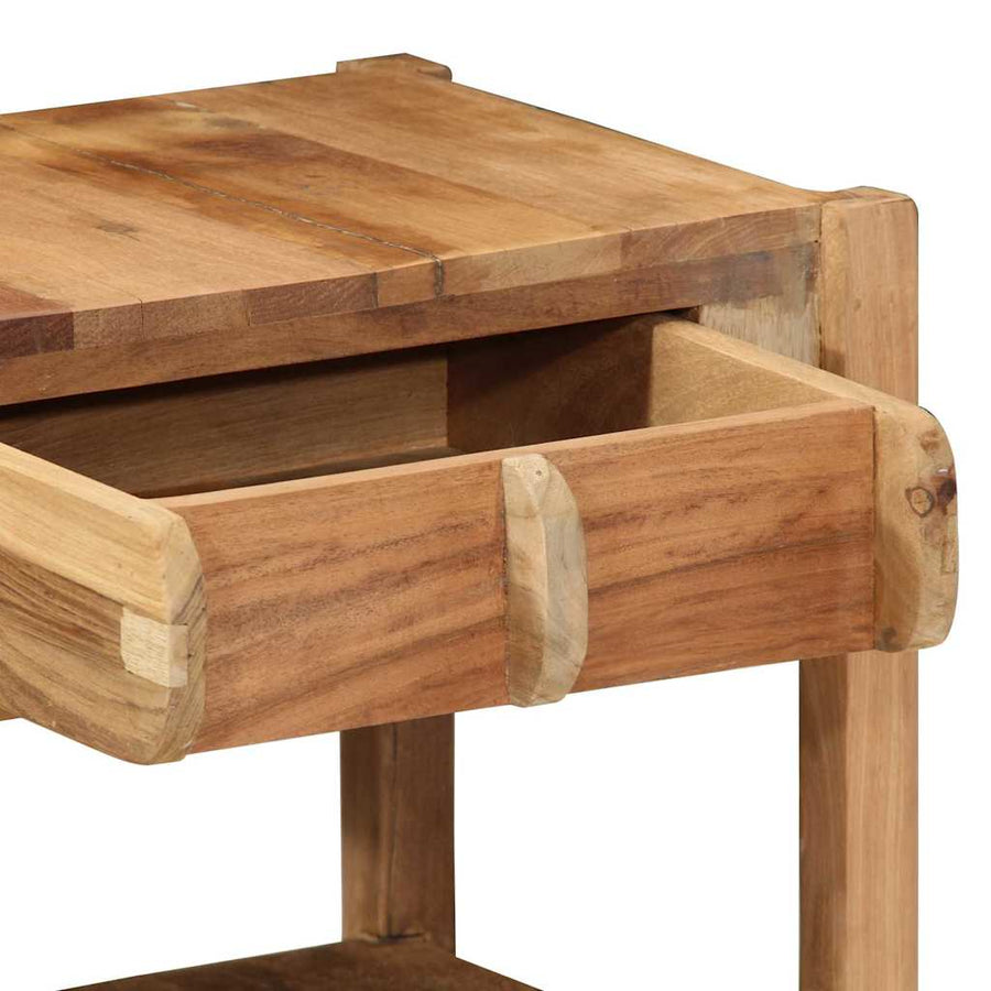 Bijzettafel Bruin 43 x 32 x 46 cm Massief Gerecycled Hout