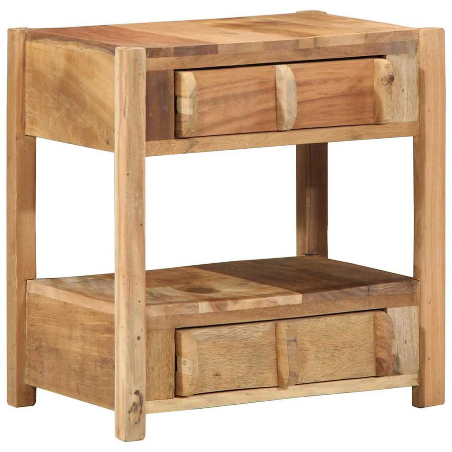 Bijzettafel Bruin 43 x 32 x 46 cm Massief Gerecycled Hout
