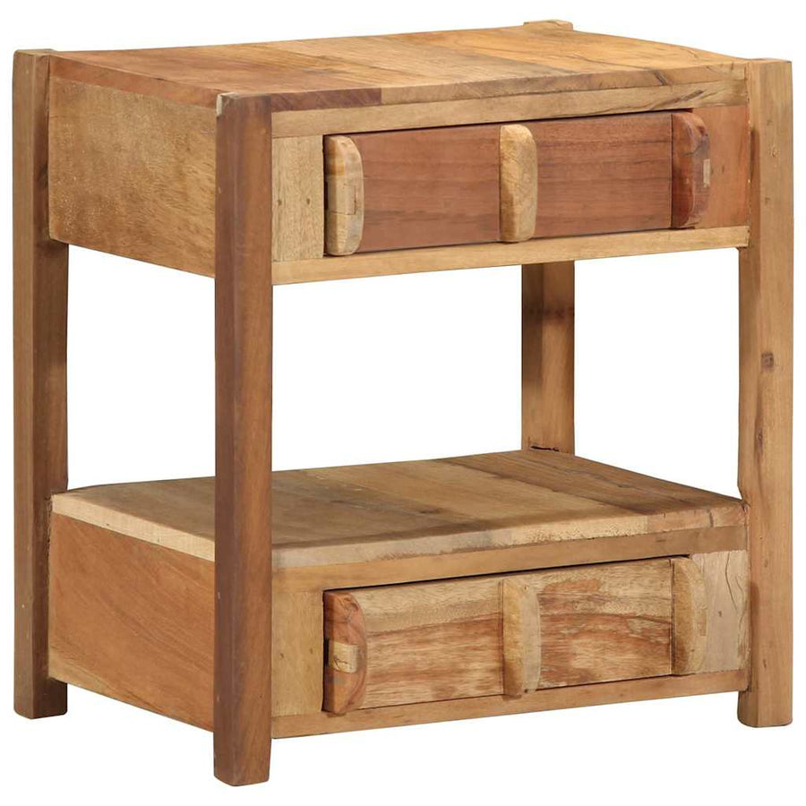 Bijzettafel Bruin 43 x 32 x 46 cm Massief Gerecycled Hout