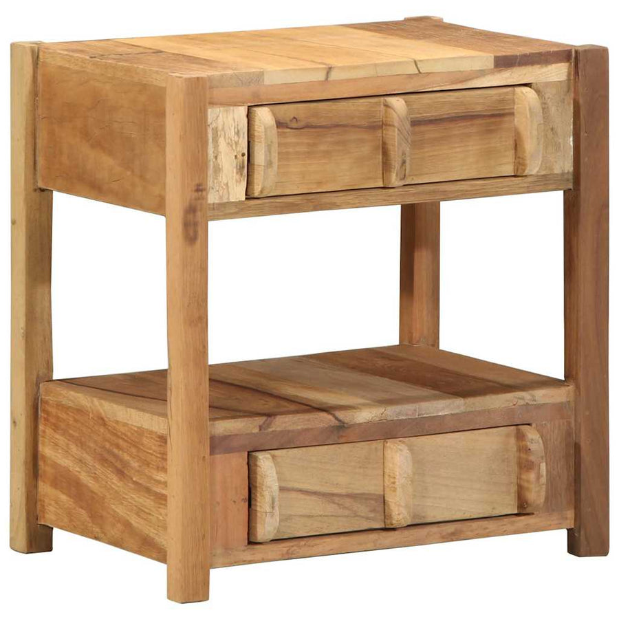 Bijzettafel Bruin 43 x 32 x 46 cm Massief Gerecycled Hout