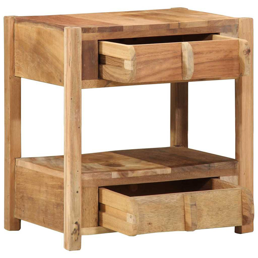 Bijzettafel Bruin 43 x 32 x 46 cm Massief Gerecycled Hout
