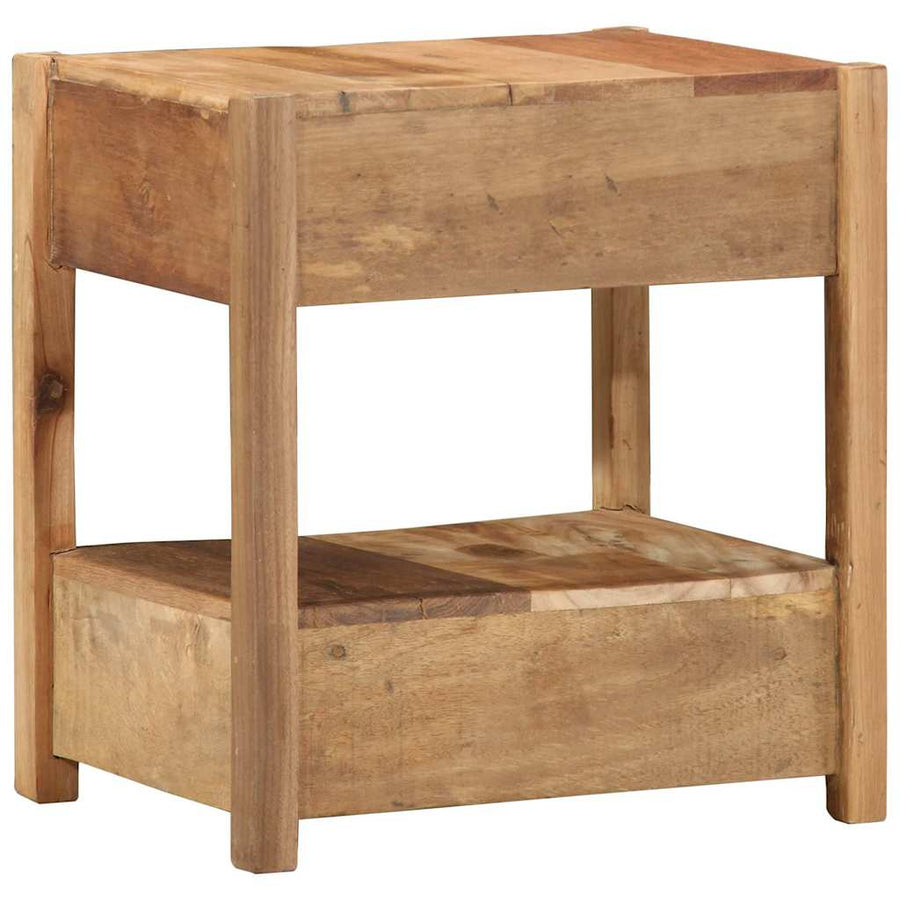 Bijzettafel Bruin 43 x 32 x 46 cm Massief Gerecycled Hout