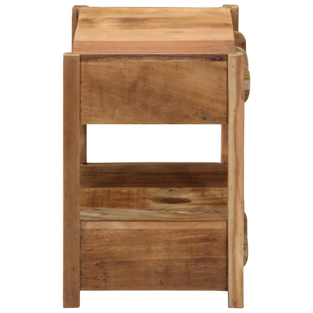 Bijzettafel Bruin 43 x 32 x 46 cm Massief Gerecycled Hout