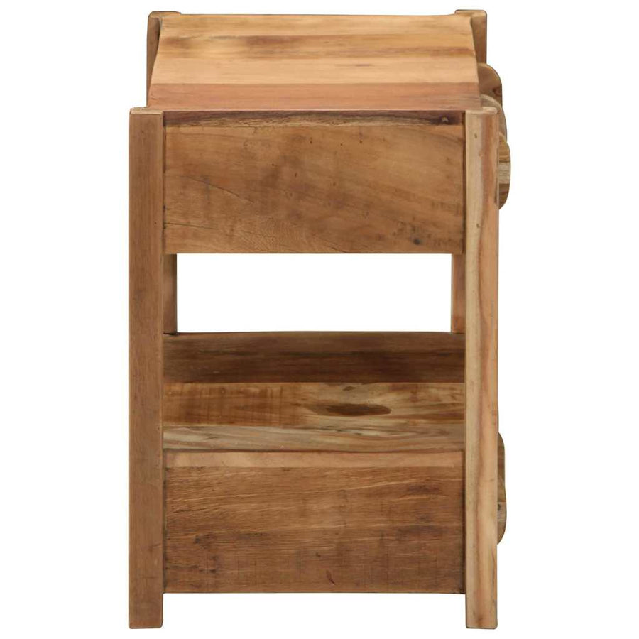 Bijzettafel Bruin 43 x 32 x 46 cm Massief Gerecycled Hout