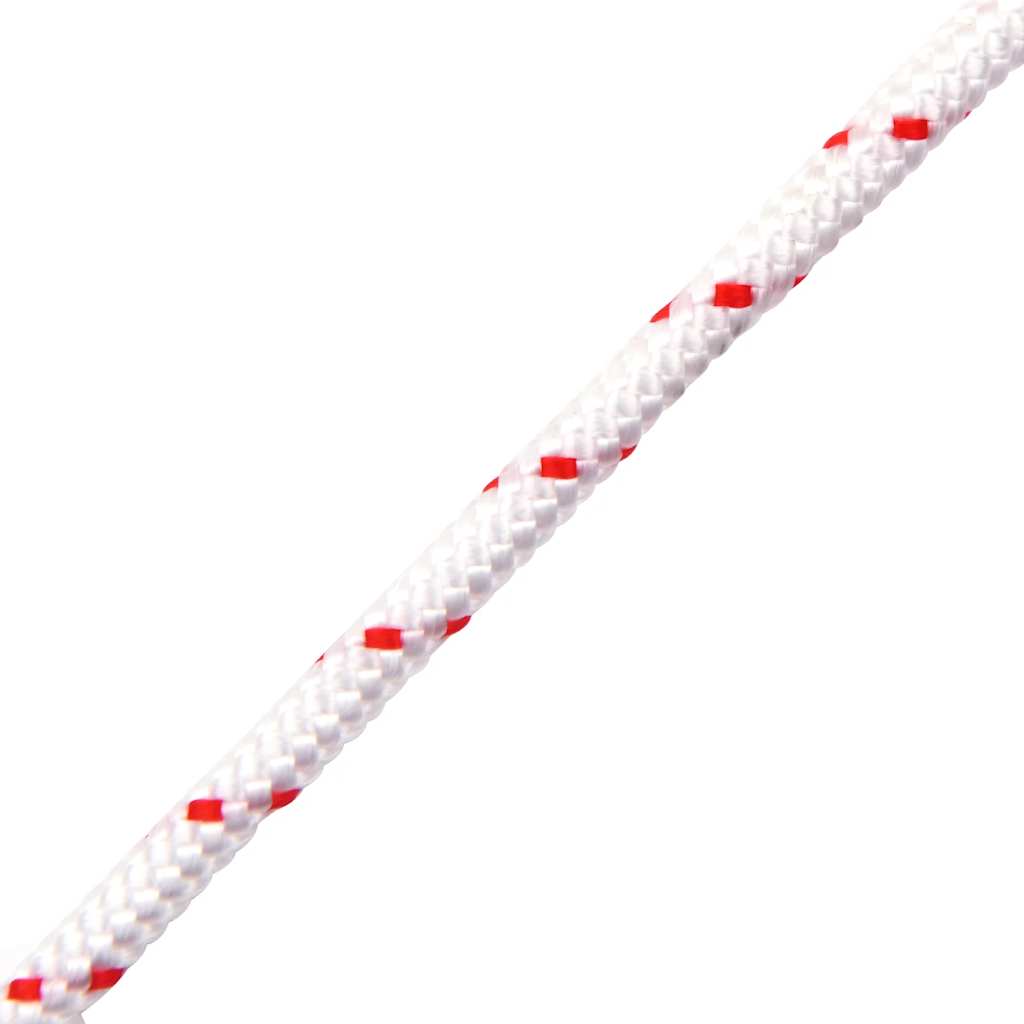 Trekkoord startkoord wit en rood Ø3 mm 10 m nylon