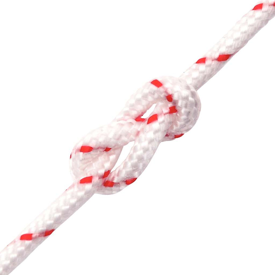 Trekkoord startkoord wit en rood Ø3 mm 10 m nylon