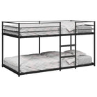 Bunk bed without mattress 90x190 cm steel black