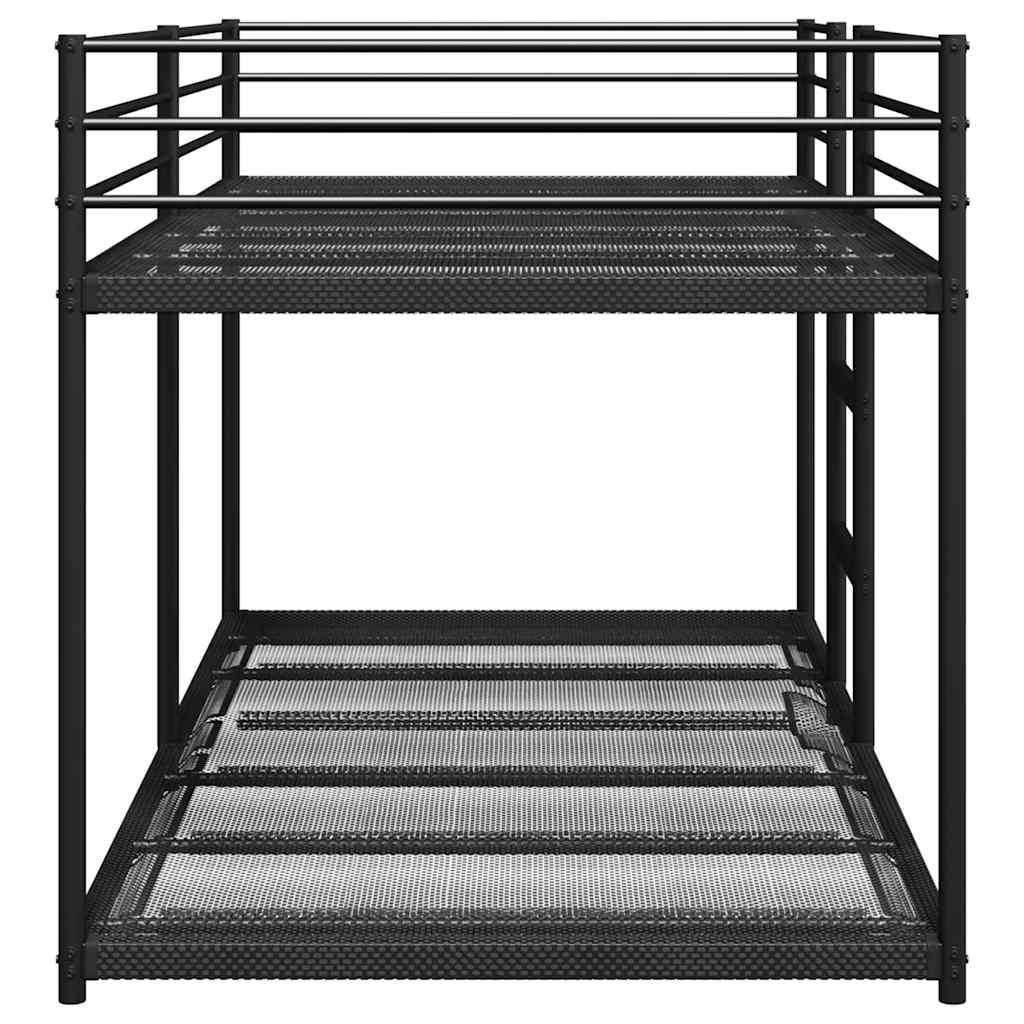 Stapelbed zonder matras 100x190 cm staal zwart