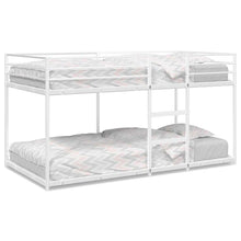 Stapelbed zonder matras 75x190 cm staal wit