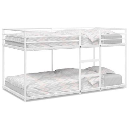 Stapelbed zonder matras 75x190 cm staal wit