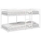 Stapelbed 80x200 cm staal wit