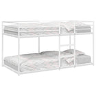 Stapelbed 90x200 cm staal wit