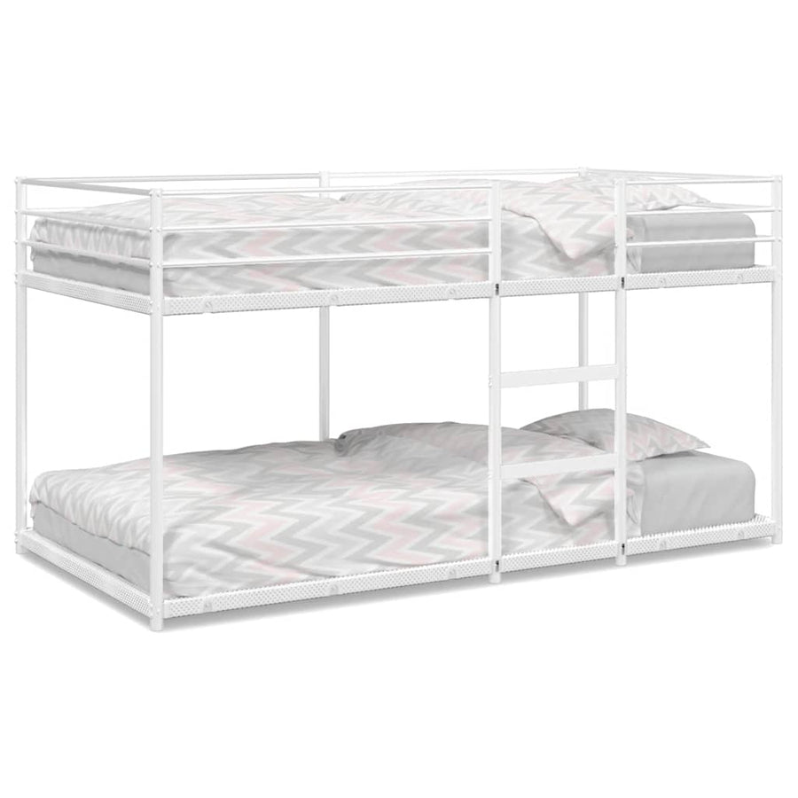 Stapelbed Zonder Matras 100X190 Cm Staal Wit