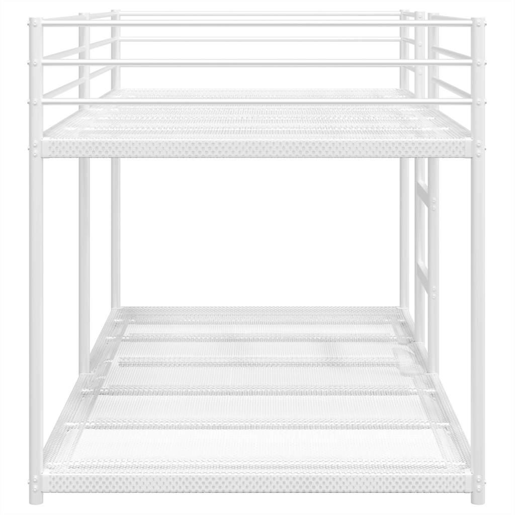 Stapelbed Zonder Matras 100X190 Cm Staal Wit