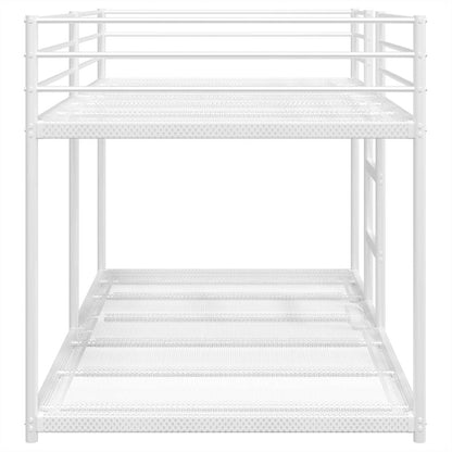 Stapelbed Zonder Matras 100X190 Cm Staal Wit