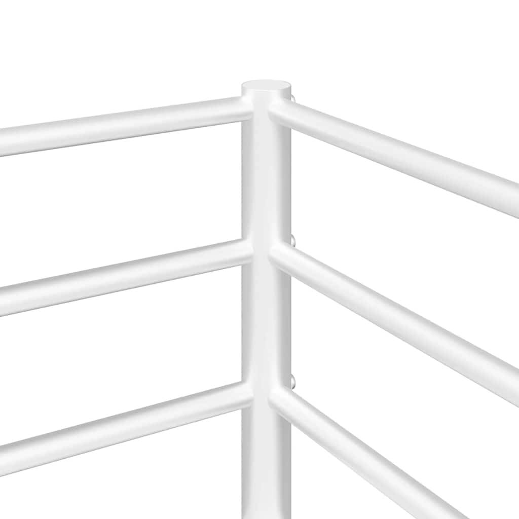 Stapelbed Zonder Matras 100X190 Cm Staal Wit
