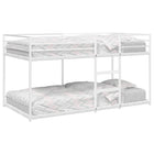 Bunk Bed Without Mattress 100x190 cm Steel White
