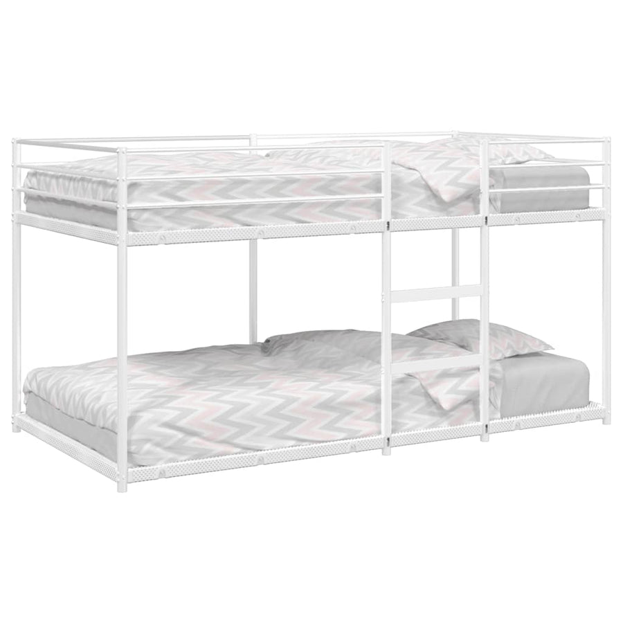 Stapelbed Zonder Matras 100X190 Cm Staal Wit