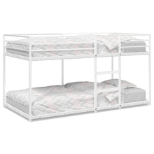 Stapelbed zonder matras 107x203 cm staal wit