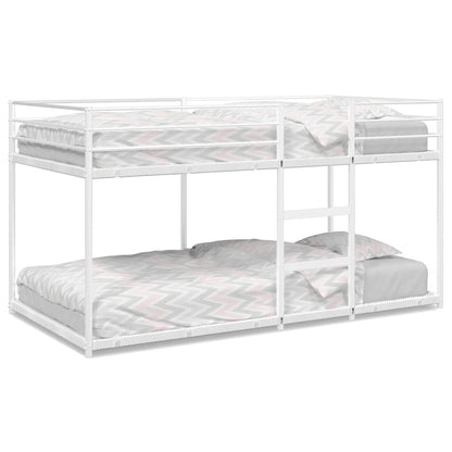 Stapelbed zonder matras 107x203 cm staal wit