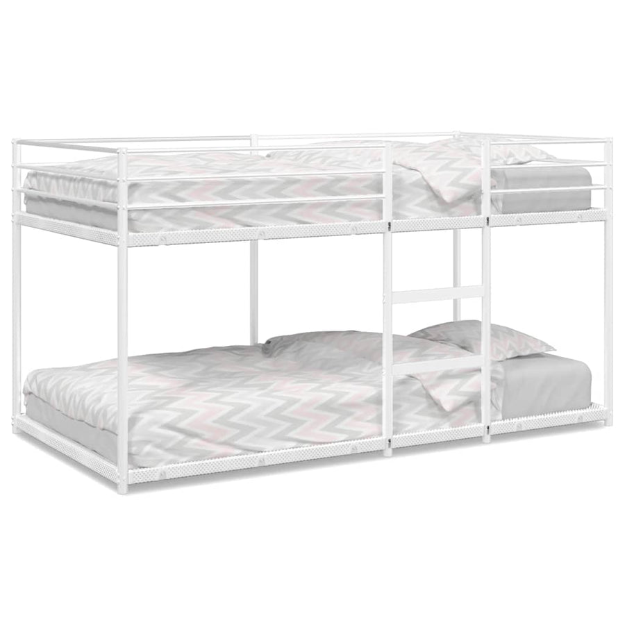 Stapelbed zonder matras 107x203 cm staal wit