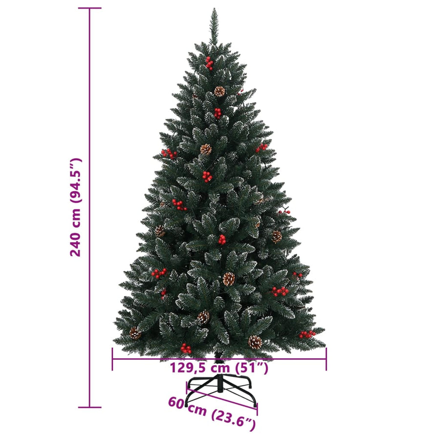 Kunstkerstboom met 300 LED's 240 cm