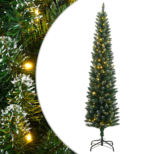 Kunstkerstboom smal met 150 LED's 120 cm