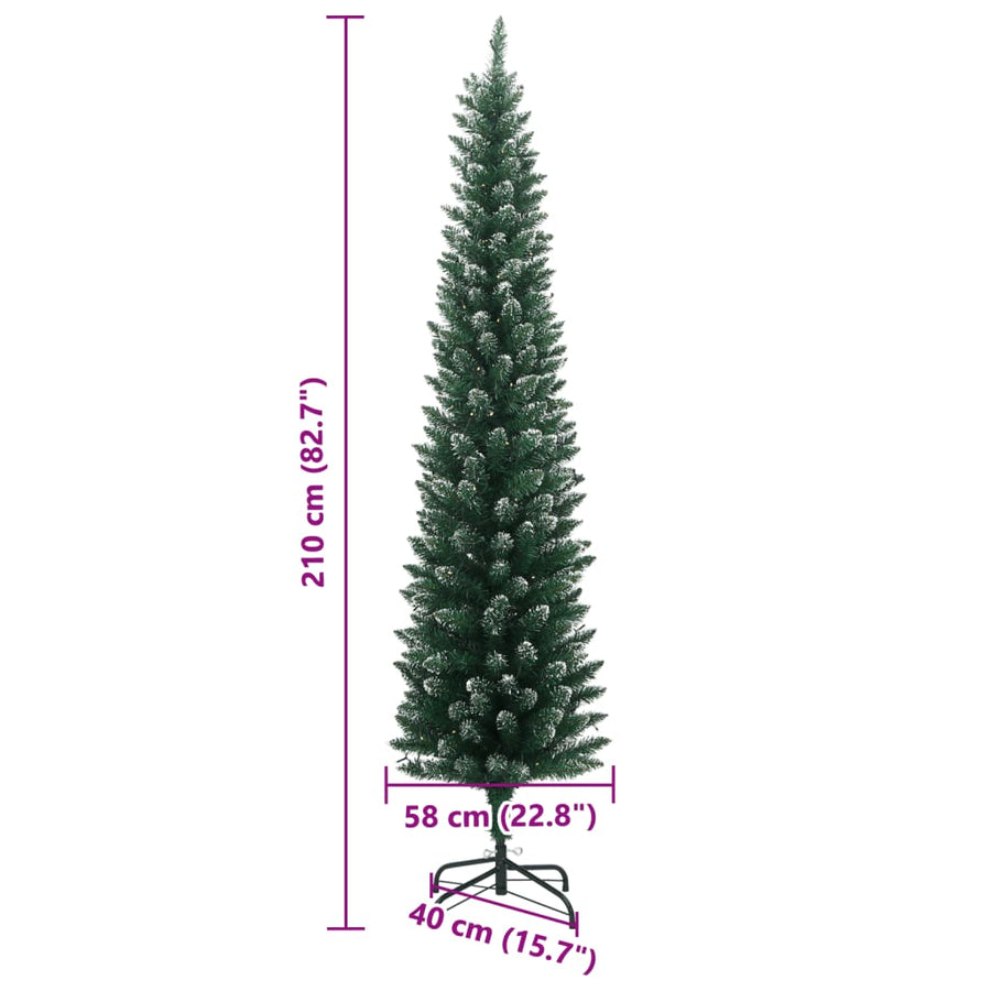 Kunstkerstboom Smal Met 300 Led's 1 210 cm