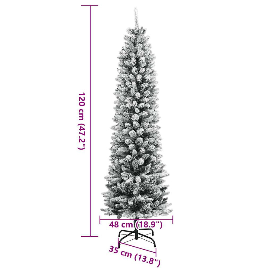 Kunstkerstboom Met 150 Led's En Sneeuw 120 cm