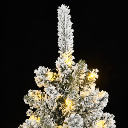 Kunstkerstboom Met 150 Led's En Sneeuw 120 cm