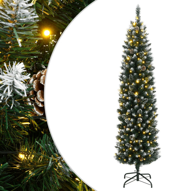 Kunstkerstboom smal met 150 LED's 150 cm