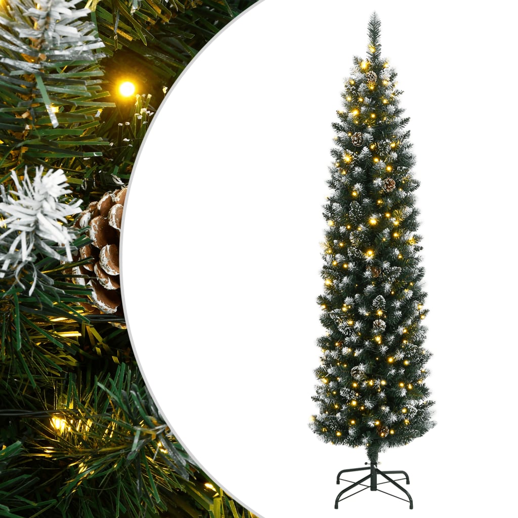 Kunstkerstboom Smal Met 300 Led's 1