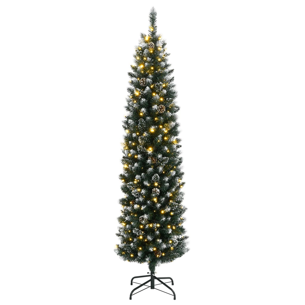 Kunstkerstboom Smal Met 300 Led's 1