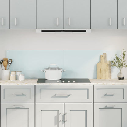 Spatschermen keuken 2 st 80x60 cm gehard glas wit