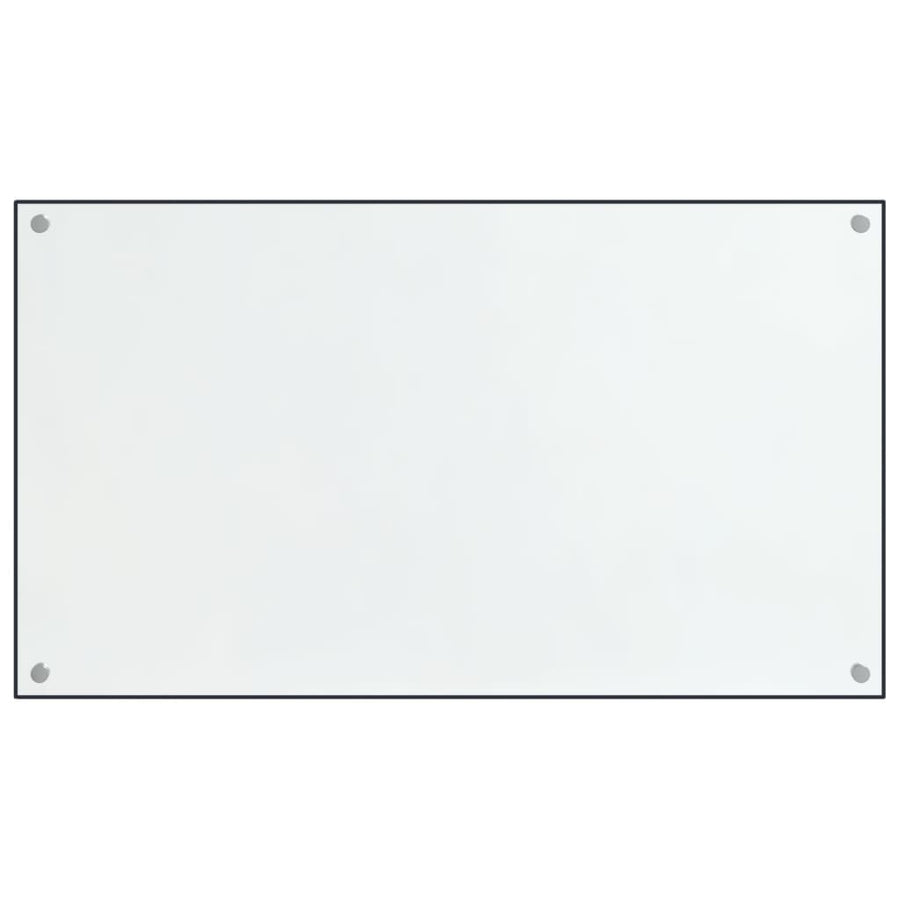 Spatschermen keuken 2 st 70x50 cm gehard glas transparant