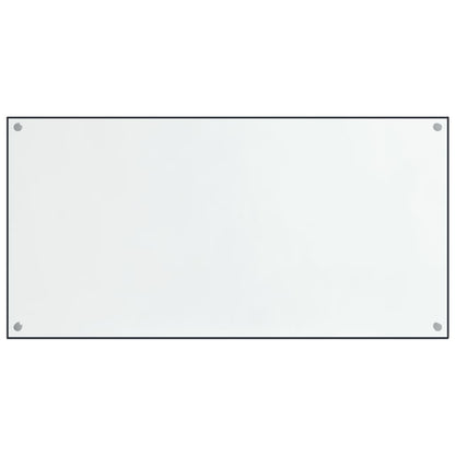 Spatschermen keuken 2 st 80x40 cm gehard glas transparant