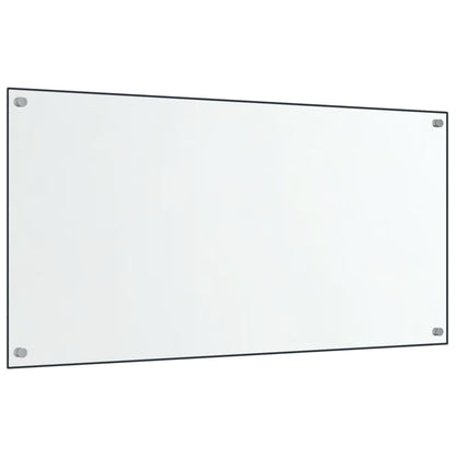 Spatschermen keuken 2 st 80x40 cm gehard glas transparant