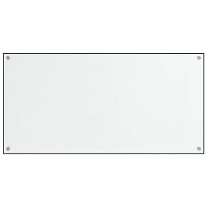 Spatschermen keuken 2 st 80x50 cm gehard glas transparant