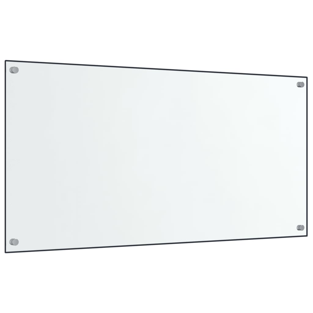 Spatschermen keuken 2 st 80x50 cm gehard glas transparant