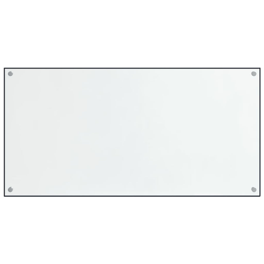 Spatschermen keuken 2 st 80x60 cm gehard glas transparant