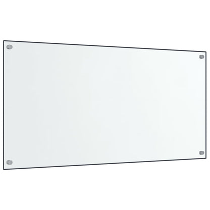 Spatschermen keuken 2 st 80x60 cm gehard glas transparant