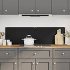 Kitchen splashbacks 2 pcs 70x40 cm tempered glass black