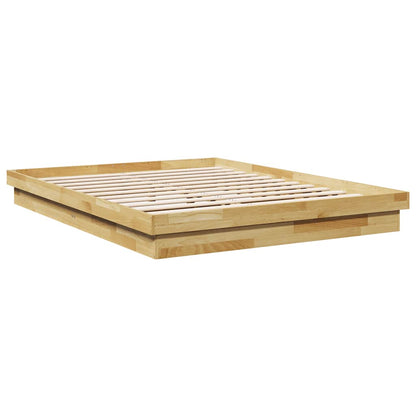 Bedframe zonder matras 150x200 cm massief hout eiken