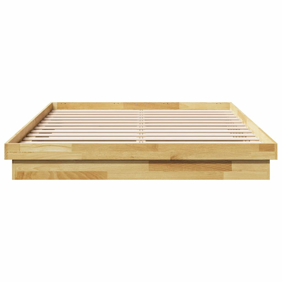 Bedframe zonder matras 150x200 cm massief hout eiken